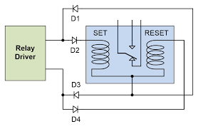 How long does it take for the current in a normal small dc relay coil to fall below dropout current when discharging through an external diode, compared with the for small signal relays, it is common to use a switching diode like a 1n4148. Adapt Single Coil Relay Driver To Dual Coil Use Edn