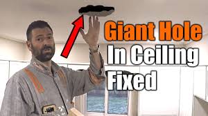 repair hole in your ceiling from old