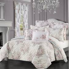 Estelle Blush Fl Comforter Bedding