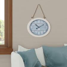 White Roped Wall Clock Clke14425017
