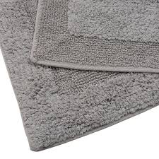 cotton gray brighton bath mat