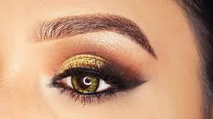 smokey glitter eye makeup tutorial