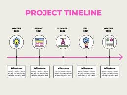 free modern project business timeline