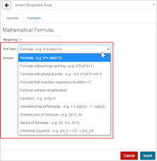 Mathematical Formula Question Sub Type