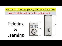 The kwikset smartcode deadbolt requires a minimum crossbore hole diameter of 1 1/2. How To Reset And Learn The Kwikset 264 Electronic Deadbolt Door Lock By Using The 0 Key Youtube