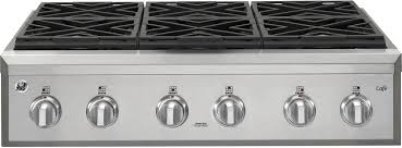 Ge brands include general electric, hotpoint, rca, and others. Ge Cgu366sehss 36 Inch Natural Gas Rangetop With Reversible Burner Grates Iron Edge To Edge Grates Dual Stacked Burners Continuous Grates Electronic Ignition Infrared Warming Lights And Deep Recessed Cooktop