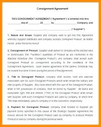 Clothing Consignment Agreement Template Templates Word Pages