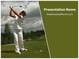 Free Playing Golf Powerpoint Template Freetemplatestheme Com