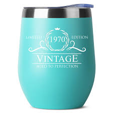 Check out our 50th birthday gift for women selection for the very best in unique or custom, handmade pieces from our shops. 1970 50th Birthday Gifts For Women Men 12 Oz Mint Insulated Stainless Steel Tumbler W Lid Vintage 50 Year Old Best Present Ideas For Him Her Tumblers Party Decorations Supplies