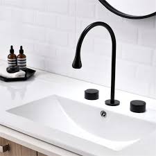 bathroom basin tap 2 handle solid brass