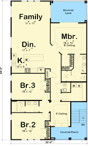 2 Family House Plan On Stilts 62573dj