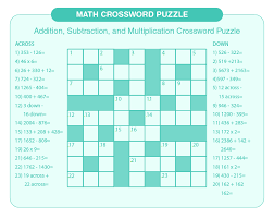 Math Crossword Puzzles Free