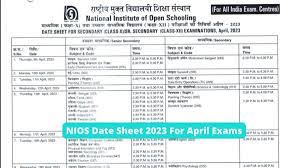 nios date sheet 2023 releases for