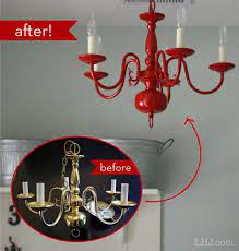 how to transform an old chandelier