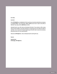 offer letter template in word free