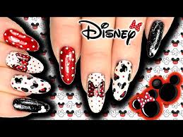 disney mickey minnie mouse nail art