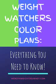 weight watchers color plans explained