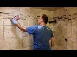 How To Grout Shower Wall Part 1