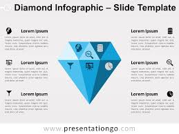 diamond infographic for powerpoint and