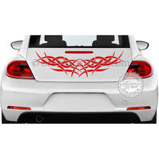 Custom clear stickers are printed with white ink behind your design to preserve opacity. Tribal Car Bonnet Stickers Custom Vinyl Graphic Decals