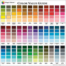 Color Mixing Chart Acrylic Paint の画像