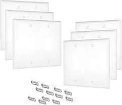 Decorative wall plate collections shop from our thousands of decorative switch plate designs. Pack Of 6 Wall Plate Outlet Switch Covers By Sleeklighting Decorative Plastic White Look Variety Of Styles Decorator Blank Toggle Duplex Combo Size 2 Gang Toggle Amazon Com