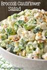 awesome broccoli cauliflower salad