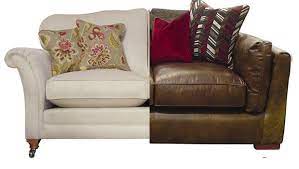 leather or fabric sofa which is