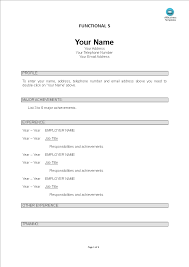 1 writing your own functional resume. Functional Resume Template Templates At Allbusinesstemplates Com