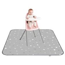 baby splat floor mat for under high