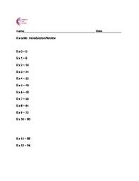 8 Times Table Weekly Classwork Homework Assessment With Multiplication Chart
