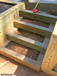 Timber And Pea Gravel Stairs