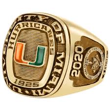 University Of Miami Mens Legend Ring