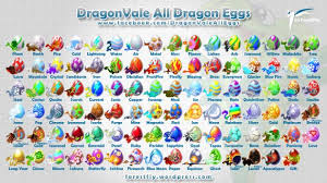 Dragonvale All Eggs 2013 New Dragon City Egg Chart
