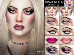 drag queen makeup set by pralinesims at