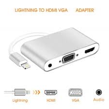 Cáp lightning to HDMI và VGA +Audio 3.5 kết nối tivi với điện thoại iphone  ipad | HolCim - Kênh Xây Dựng Và Nội Thất