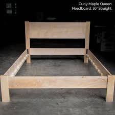 Curly Maple Simple Bed Platform Bed
