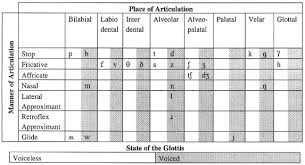 Phoneme Placement Chart Articulation Sound Milestones
