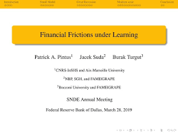 Financial Frictions under Learning