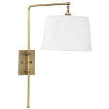 Antique Brass Thin Arm Wall Lamp
