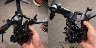 this is what a dji fpv drone crash