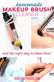 how to clean makeup brushes diy makeup