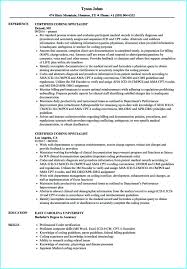 Resume Examples For Medical Billing And Coding Resume