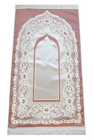 luxury mihrab lined prayer rug red
