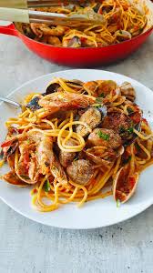 an italian seafood marinara recipe made