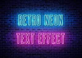a neon text effect in ilrator
