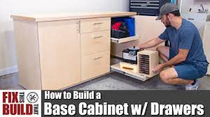 how to build a base cabinet with