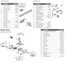 garage door opener parts diagram