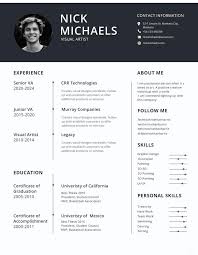 Then you need a good cv. Free Visual Artist Photo Resume Cv Template In Photoshop Psd Illust Creativebooster