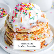 funfetti pancakes birthday pancakes